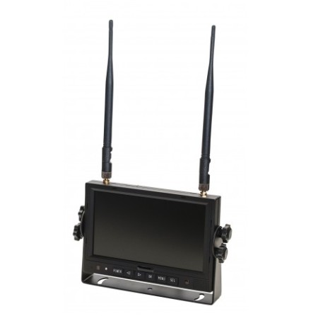 "7"" Wireless Dash Mount Quad Input Monito"