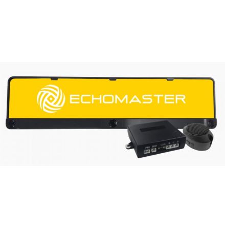 Three sensor number plate - European size