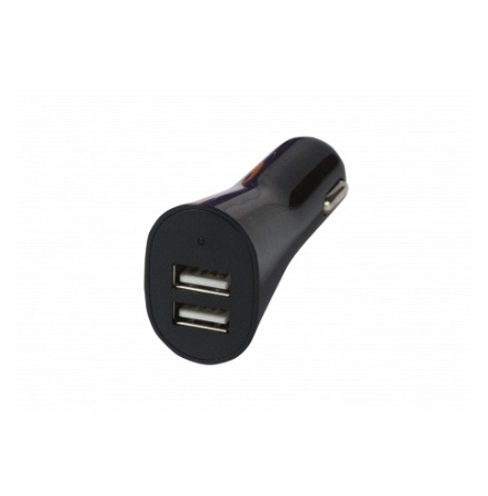 Black Dual 2.4amp Car Charger