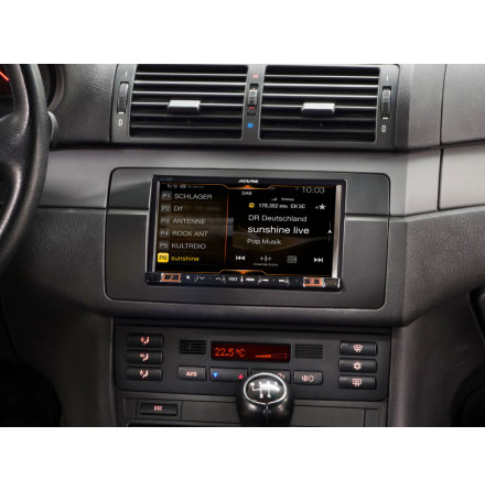 Alpine 7" Digital Media Station designed for BMW E46