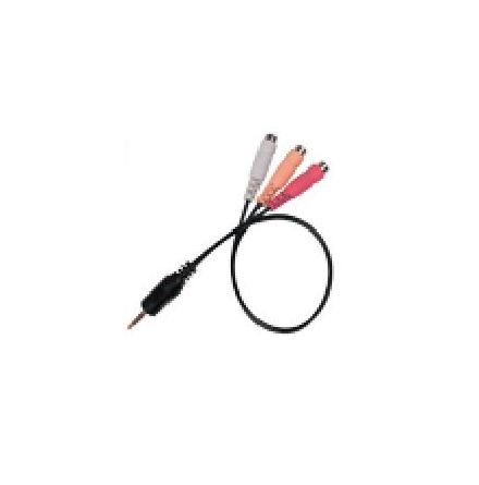 Hane 3.5MM A/V till Hona A/V RCA (4-vgs).