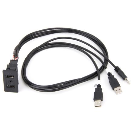 Pioneer Dual USB + AUX input panel VW