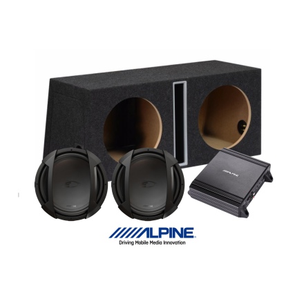 Alpine Type-E baspaket 2x12" och MRV-M250