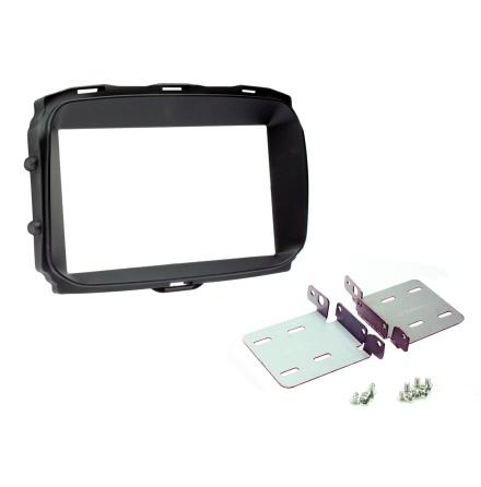 Alfa Romeo Giulietta 2014> Double Din Fascia Plate (Black)