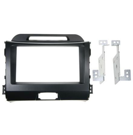 2-DIN facia plate Kia Sportage 2010 > black