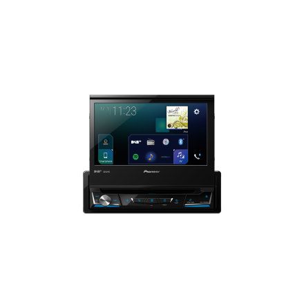 Pioneer 1DIN 7" CD/DVD, 1 USB/ BT, DAB, CarPlay.