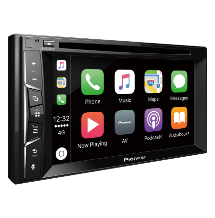 Pioneer 2DIN CD/DVD, 1 USB/ BT,6,2" CarPlay