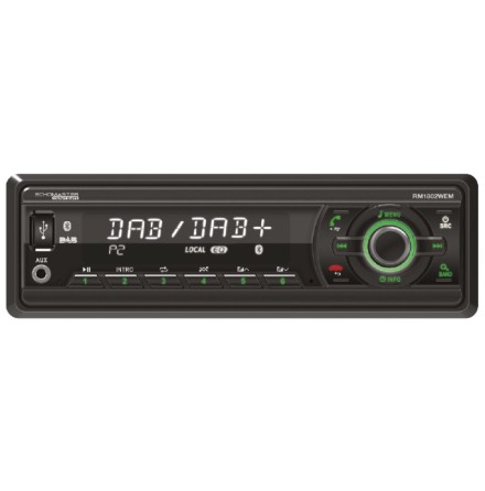 Maskinradio Heavy Duty utan CD med BT & DAB