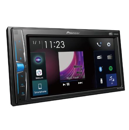 2DIN Mediaspelare med 6.2 sk�rm och DAB