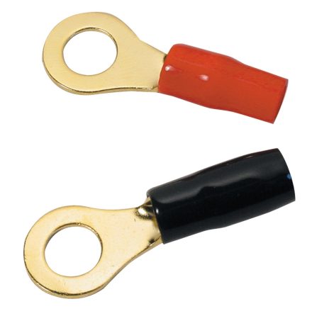 2 Guld batterikabelskor -10mm2 2-pack