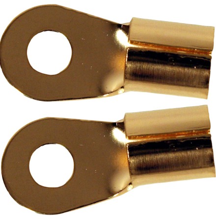 10 Guld batterikabelskor -35mm