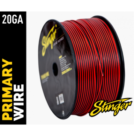 2x0,75mm2 HGTALARKABEL SVART/RD 152m