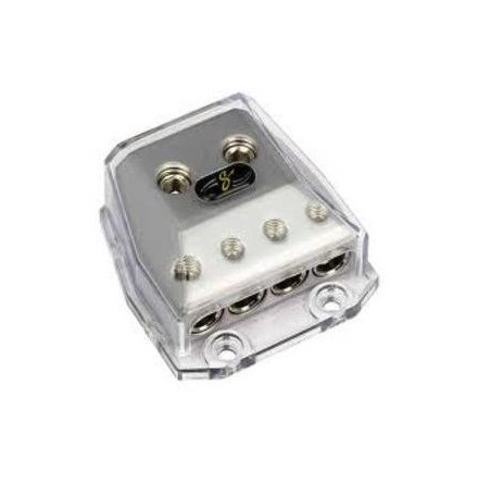 DISTRIBUTIONSBLOCK SHOC-KROME 2x50mm2 IN, 4x20mm2 UT