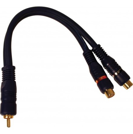 Autoleads Bl Y split 1M till 2F 6mm 2sk