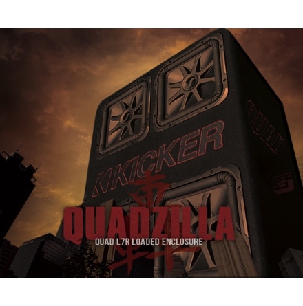 KICKER QUAD 12" L7R 2-Ohm Enclosure