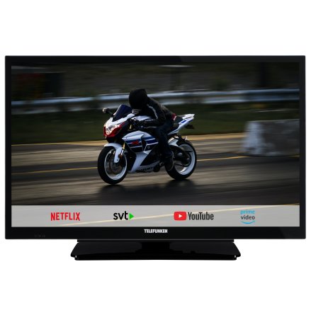 Telefunken 22" LED 12 volt, Smart TV, Boxer T2 tuner