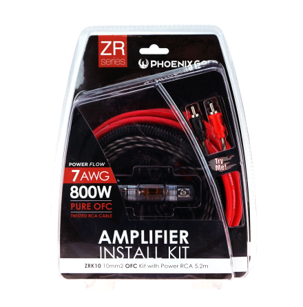 Kampanj! 10mm2 OFC kit with power RCA 5,2m