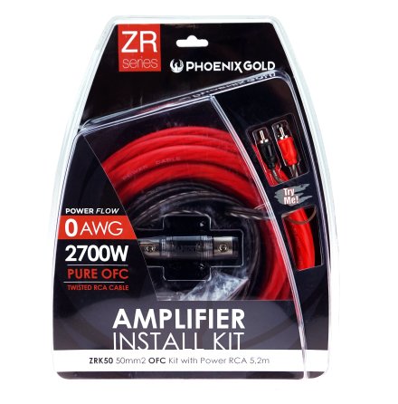 Kampanj! 50mm2 OFC kit with power RCA 5,2m